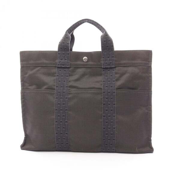 Hermes Herms Air Line MM Tote Bag Nylon Canvas